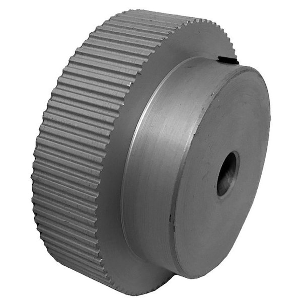 80MP037-6A4, Timing Pulley, Aluminum, Clear Anodized,